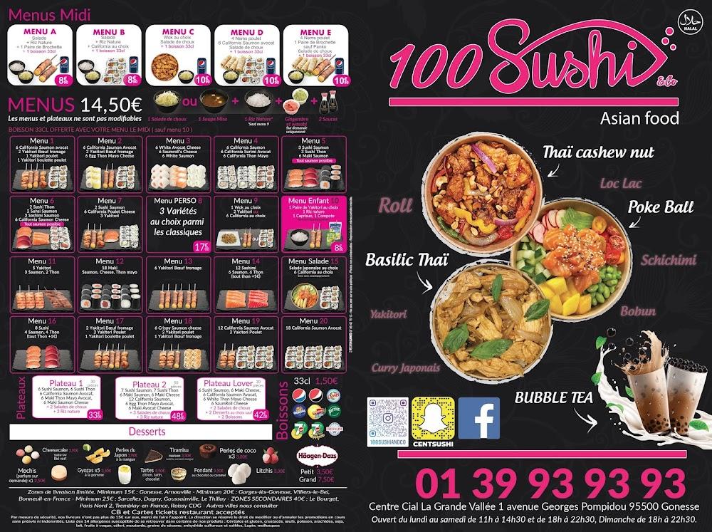 100 Sushi & CO. - Menu Image 1